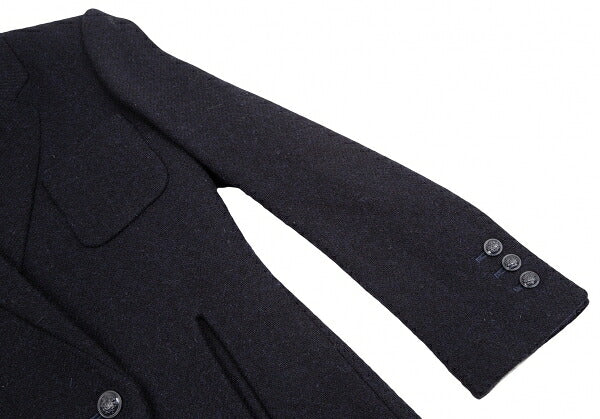 KEITA MARUYAMA Harris Tweed Stitched Jacket Navy Size 1