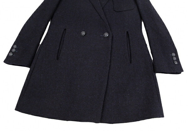 KEITA MARUYAMA Harris Tweed Stitched Jacket Navy Size 1