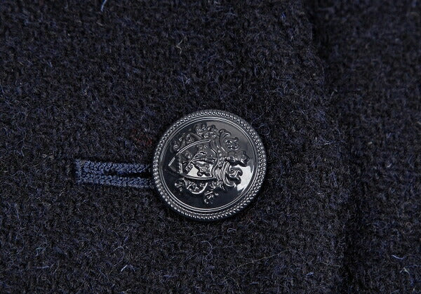 KEITA MARUYAMA Harris Tweed Stitched Jacket Navy Size 1