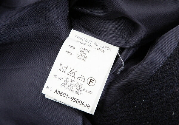 KEITA MARUYAMA Harris Tweed Stitched Jacket Navy Size 1