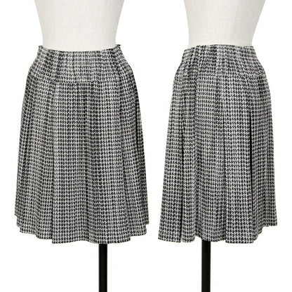 PLEATS PLEASE Geometric Pleated Skirt Cotton Gray Size 1