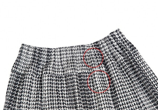 PLEATS PLEASE Geometric Pleated Skirt Cotton Gray Size 1