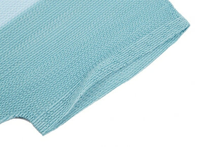 PLEATS PLEASE Tricolor Mesh Cutsew Top Green Size 3