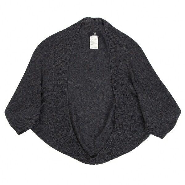 Y's Acrylic Hemp Bolero Cardigan Blue Size 3