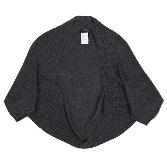 Y's Acrylic Hemp Bolero Cardigan Blue Size 3