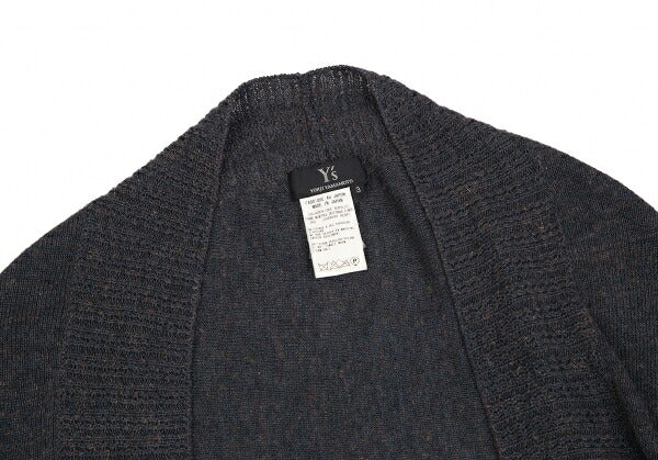 Y's Acrylic Hemp Bolero Cardigan Blue Size 3