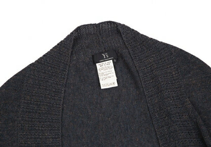 Y's Acrylic Hemp Bolero Cardigan Blue Size 3