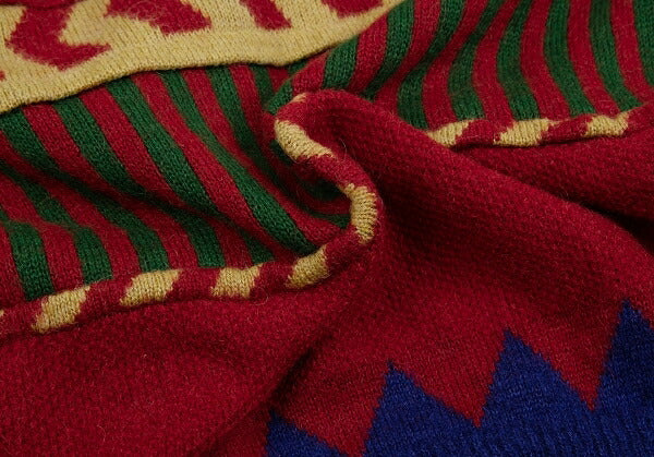 ISSEY MIYAKE Wool Acrylic 3D Knit Sweater Blue Size L