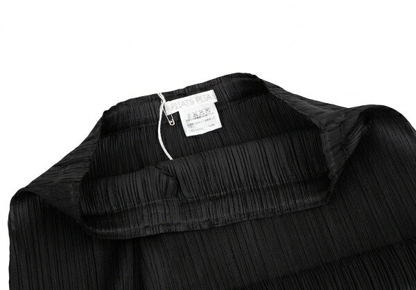 PLEATS PLEASE Polyester Star Embossed Skirt Black Size 3