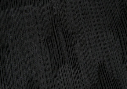 PLEATS PLEASE Polyester Star Embossed Skirt Black Size 3