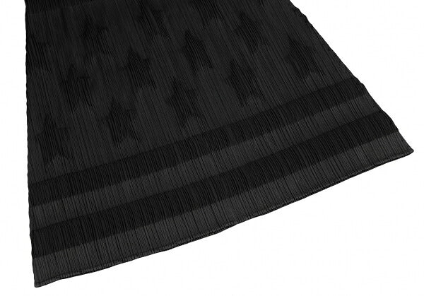 PLEATS PLEASE Polyester Star Embossed Skirt Black Size 3