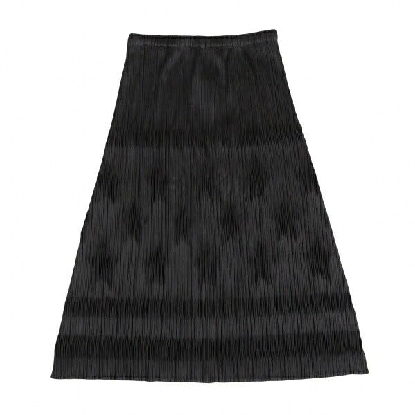 PLEATS PLEASE Polyester Star Embossed Skirt Black Size 3