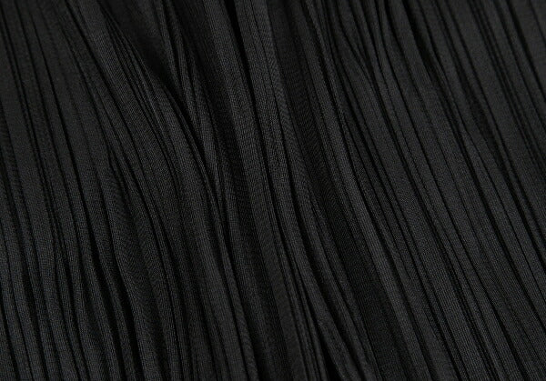 PLEATS PLEASE Polyester Star Embossed Skirt Black Size 3