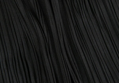PLEATS PLEASE Polyester Star Embossed Skirt Black Size 3