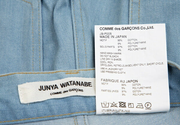 JUNYA WATANABE COMME des GARCONS 18AW Floral Denim Size S