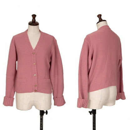 JPG by GAULTIER Metal Button Knit Cardigan Pink Size M