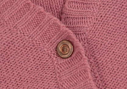 JPG by GAULTIER Metal Button Knit Cardigan Pink Size M