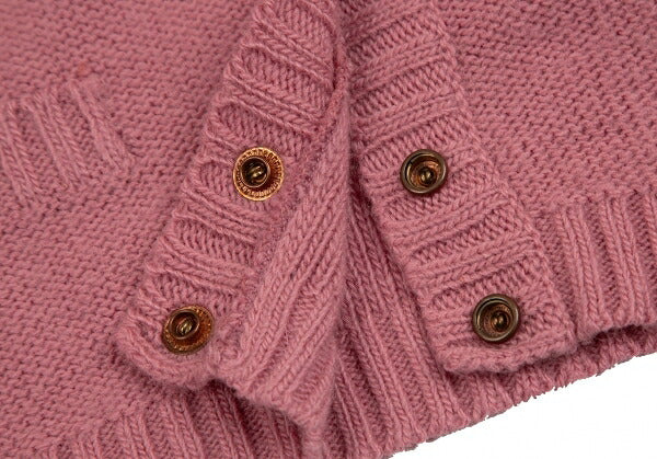 JPG by GAULTIER Metal Button Knit Cardigan Pink Size M