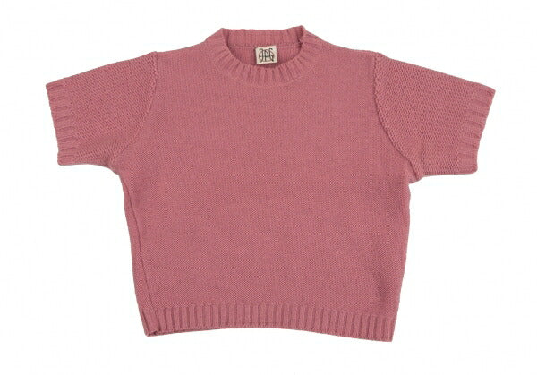 JPG by GAULTIER Wool Blend Short Sleeve Sweater Pink Size M