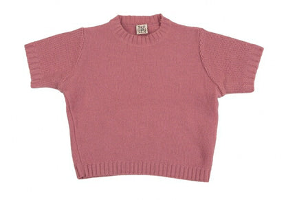 JPG by GAULTIER Wool Blend Short Sleeve Sweater Pink Size M
