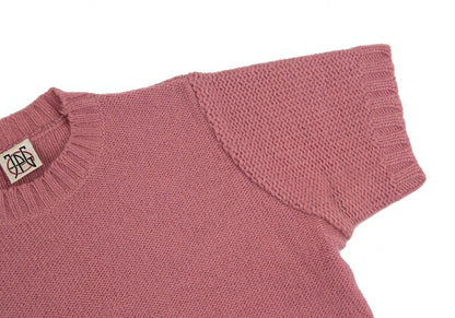 JPG by GAULTIER Wool Blend Short Sleeve Sweater Pink Size M