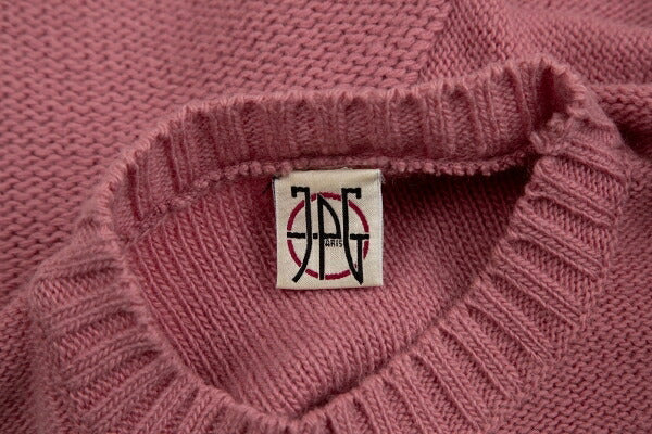JPG by GAULTIER Wool Blend Short Sleeve Sweater Pink Size M