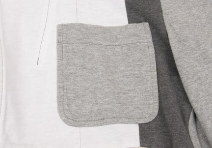 COMME des GARCONS HOMME Patchwork Cotton Jacket Gray Size M