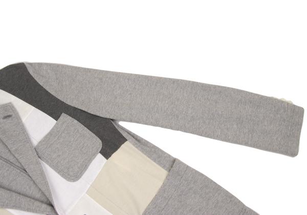 COMME des GARCONS HOMME Patchwork Cotton Jacket Gray Size M