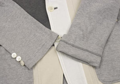 COMME des GARCONS HOMME Patchwork Cotton Jacket Gray Size M
