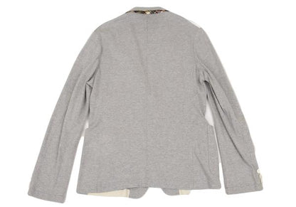 COMME des GARCONS HOMME Patchwork Cotton Jacket Gray Size M