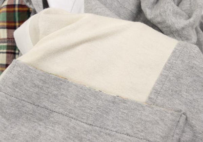 COMME des GARCONS HOMME Patchwork Cotton Jacket Gray Size M