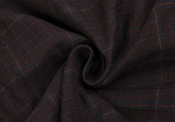 COMME des GARCONS HOMME Cotton Check Dark Brown Pants Size L