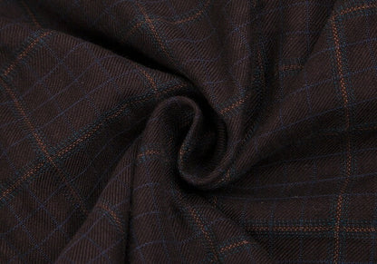 COMME des GARCONS HOMME Cotton Check Dark Brown Pants Size L