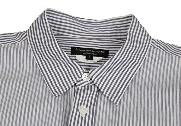 CdG HOMME PLUS 10SS Check Pocket Stripe Shirt White Size S