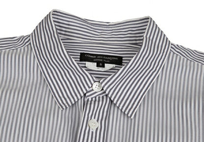 CdG HOMME PLUS 10SS Check Pocket Stripe Shirt White Size S