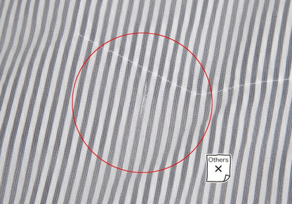 CdG HOMME PLUS 10SS Check Pocket Stripe Shirt White Size S