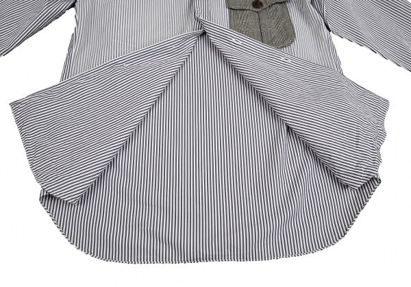 CdG HOMME PLUS 10SS Check Pocket Stripe Shirt White Size S