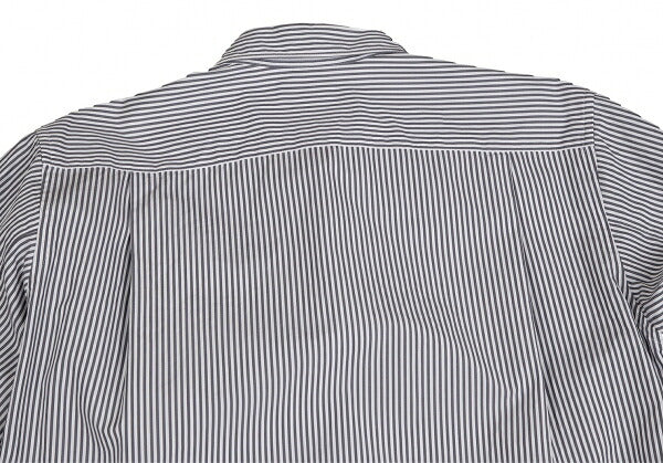 CdG HOMME PLUS 10SS Check Pocket Stripe Shirt White Size S