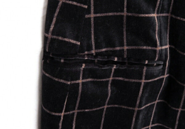 ARMANI COLLEZIONI Graph Check Velour Jacket Black Size 60