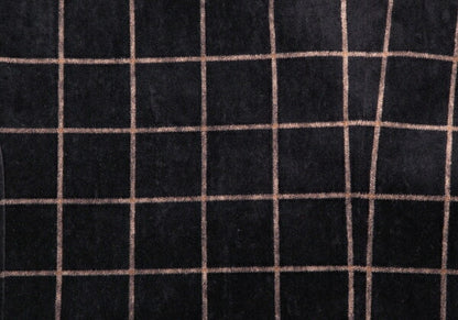 ARMANI COLLEZIONI Graph Check Velour Jacket Black Size 60