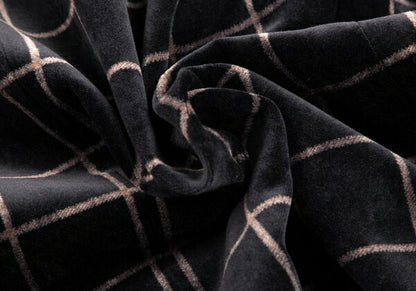 ARMANI COLLEZIONI Graph Check Velour Jacket Black Size 60