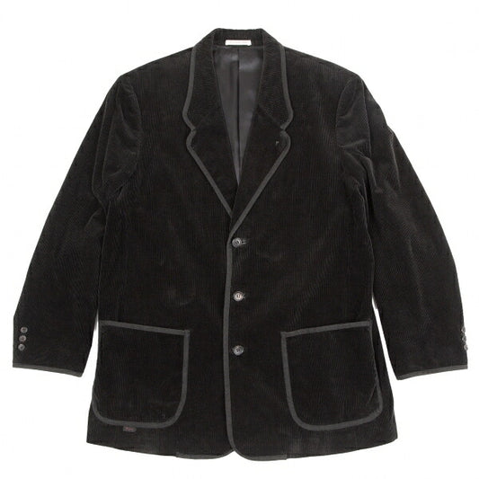 Papas Piping Corduroy Jacket Black Size 52LL