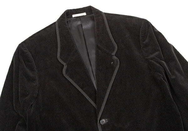 Papas Piping Corduroy Jacket Black Size 52LL