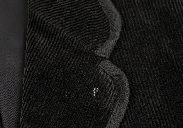 Papas Piping Corduroy Jacket Black Size 52LL