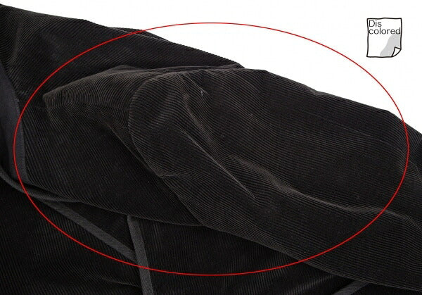 Papas Piping Corduroy Jacket Black Size 52LL