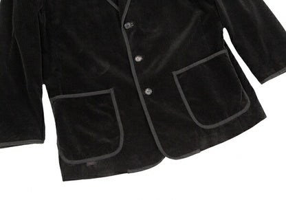 Papas Piping Corduroy Jacket Black Size 52LL