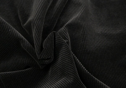 Papas Piping Corduroy Jacket Black Size 52LL