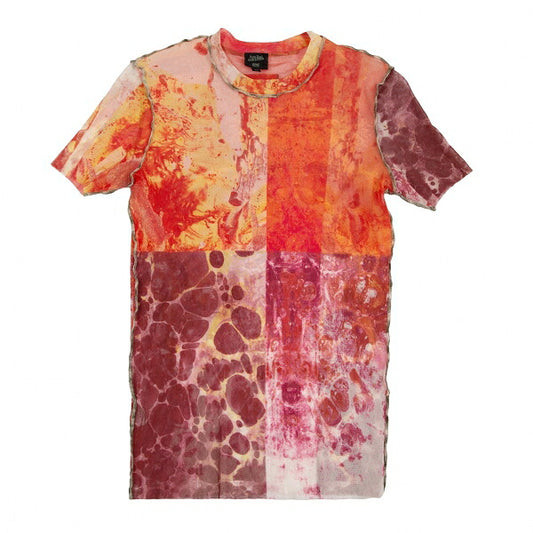 Jean Paul GAULTIER HOMME Power Net T-Shirt Orange Size 48