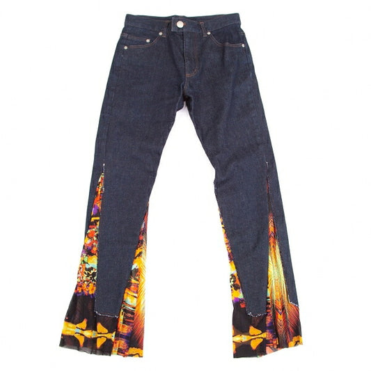 Jean Paul GAULTIER HOMME Indigo Power Flare Denim Size 44