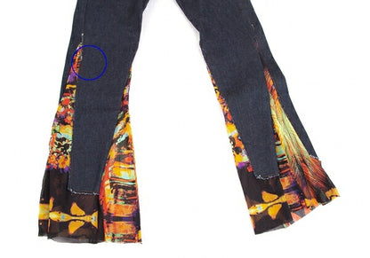Jean Paul GAULTIER HOMME Indigo Power Flare Denim Size 44